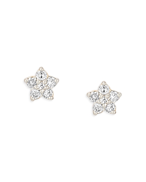 Adina Reyter 14k Yellow Gold Paris Diamond Star Flower Stud Earrings