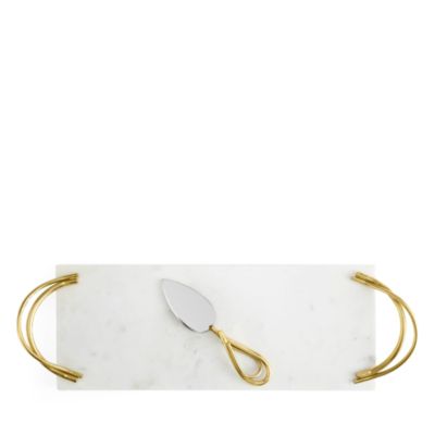 Calla Lily Small Cheese Board with Spreader