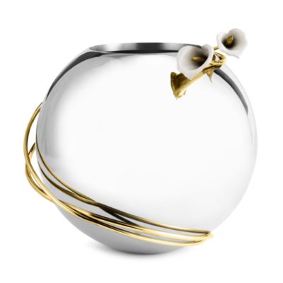 Calla Lily Rose Bowl Vase