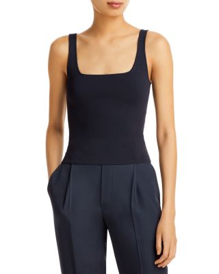 vince square neck sweater tank