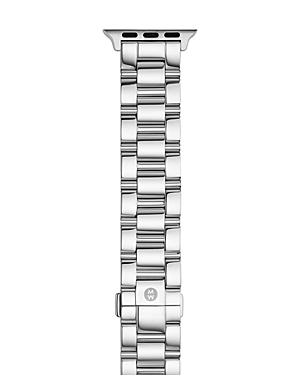 Shop Michele Stainless Bracelet Band For Apple Watch, 38/40/41mm And 42/44/45/49mm In Chrome