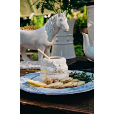 Clever Creatures Whitewash Honey Pot