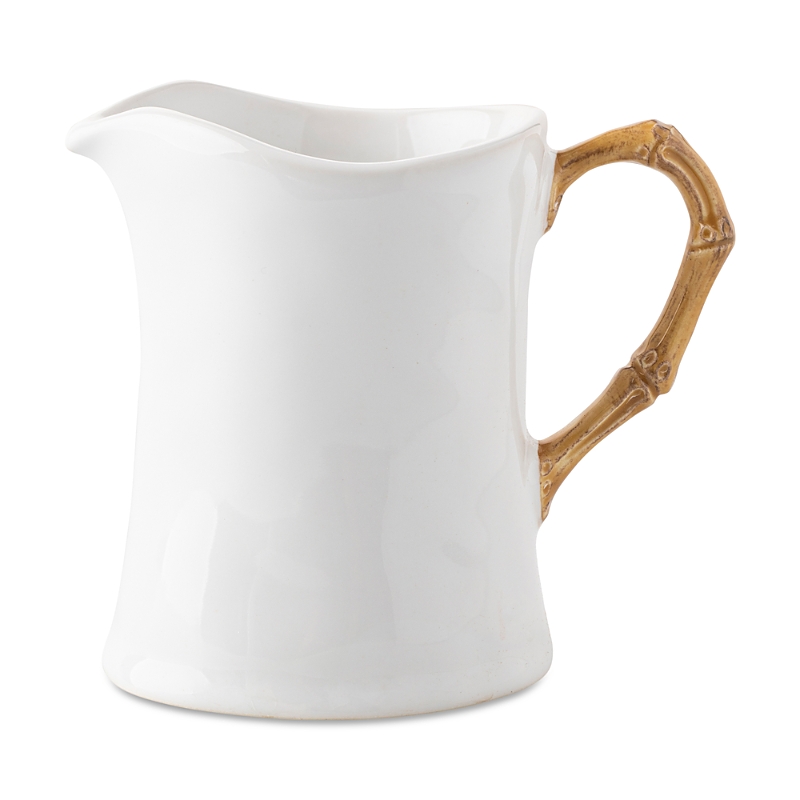 Juliska Bamboo Ceramic Natural Creamer In Bamboo Natural