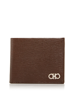 Salvatore Ferragamo Revival Embossed Leather Bifold Wallet