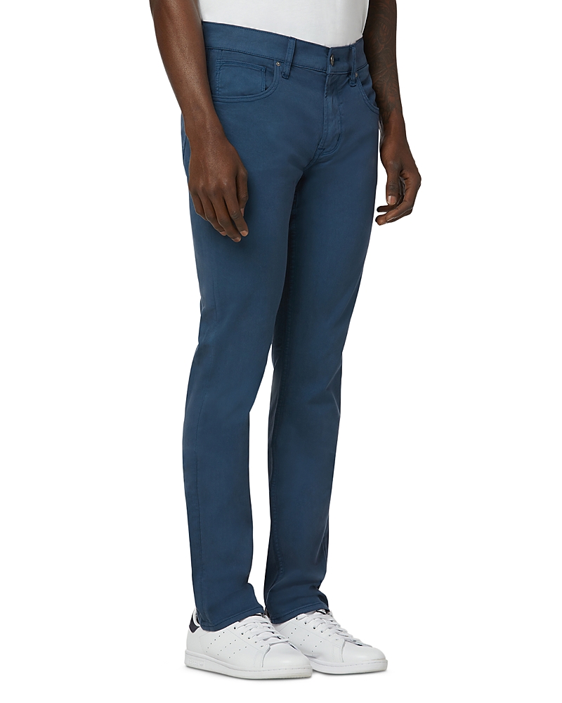 Hudson Blake Stretch Twill Slim Straight Fit Pants In Navy