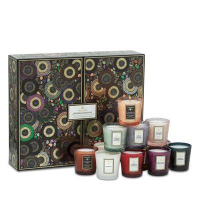 Voluspa - Japonica Archive 12 Embossed Glass Candles Gift Set