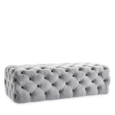 Tov Furniture Kaylee Velvet Ottoman