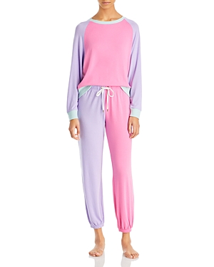 Honeydew Star Seeker Printed Pajama Set In Euphoria Block