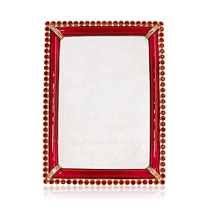 Shop Jay Strongwater Stone Edge Frame, 4 X 6 In Ruby