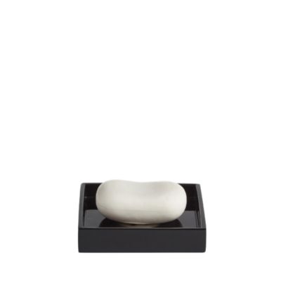 Piano Black Lacquer Bath Soap Dish - Exclusive