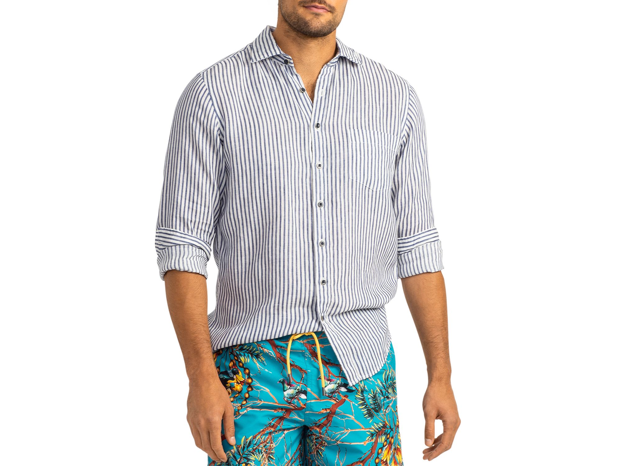 Charles Striped Long Sleeve Shirt - Image 1
