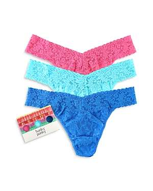Hanky Panky Original-rise Thongs, Set Of 3 In Srup/beab/cerb