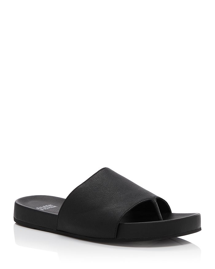 Eileen Fisher - Women's Motion Tumbled Leather Thong Slide Sandals