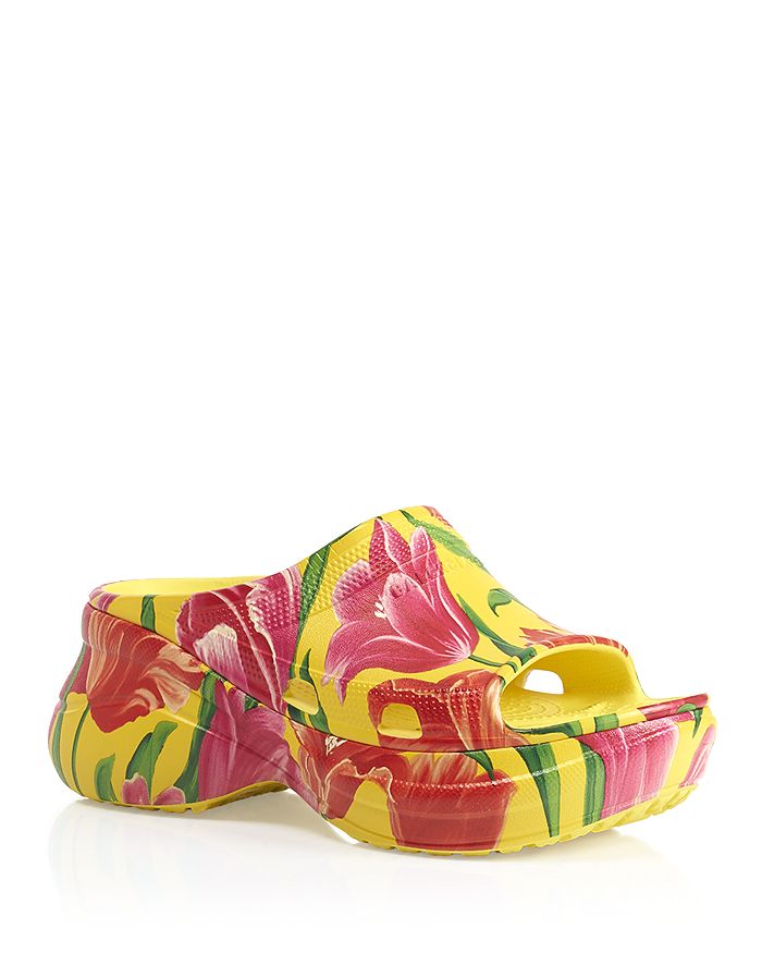 Balenciaga x Crocs™ Women's Tulip Print Pool Slide Sandals | Bloomingdale's