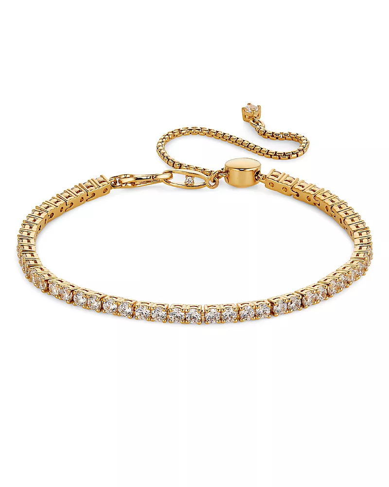 Nadri Love All Cubic Zirconia Slider Bracelet