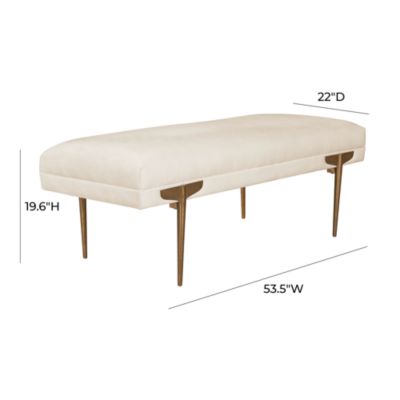 Brno Velvet Bench