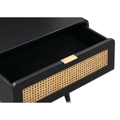 Christine Nightstand in Black