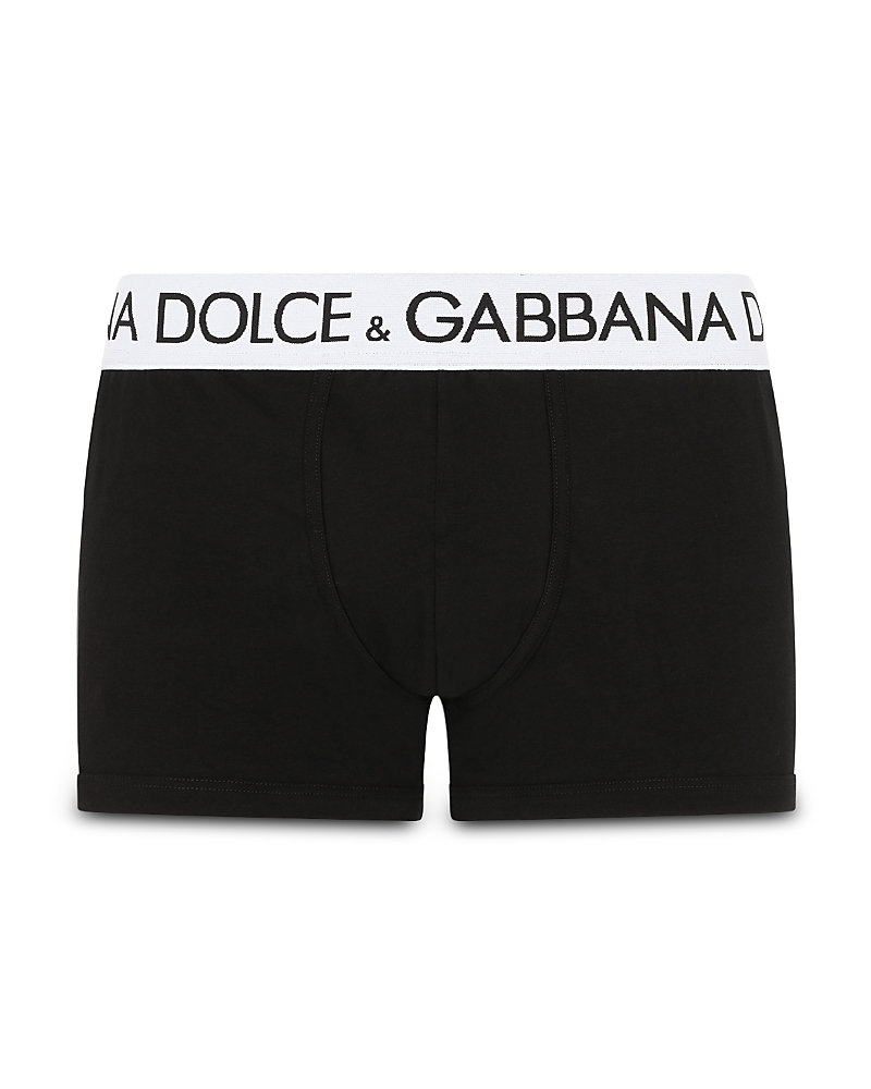 Dolce & Gabbana Cotton Blend Logo Waistband Boxer Briefs