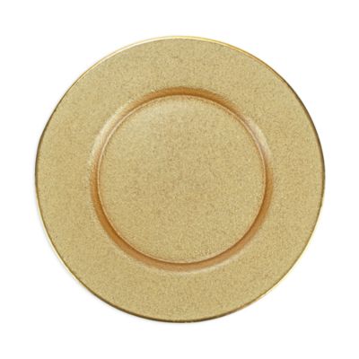Metallic Glass Service Plate Charger