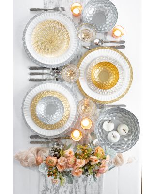 Rufolo Glass Honeycomb Service Plate Charger