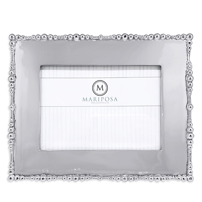 Mariposa Pearl Drop Engravable Frame, 5 X 7 In Metal