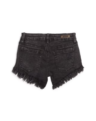 Girls' Sabotage High Rise Frayed Denim Shorts - Big Kid