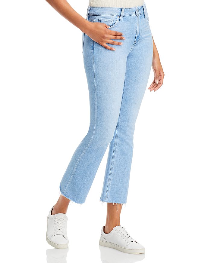 Paige Colette High Rise Cropped Flare Jeans In Folklore