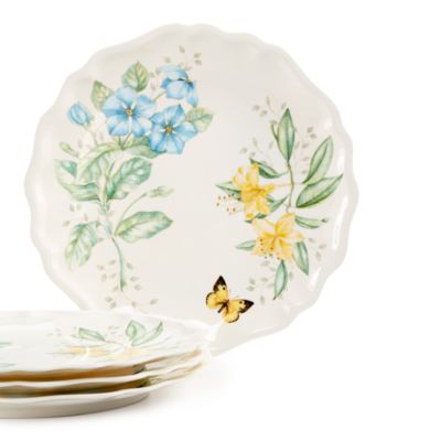 Butterfly Meadow Melamine Dinner Plates, Set of 4