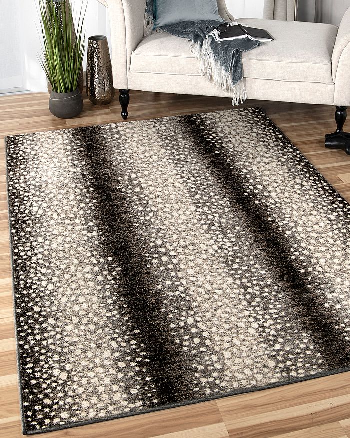 Shop Palmetto Living Orian Skins Gazelle Area Rug, 6'7 X 9'6 In Charcoal