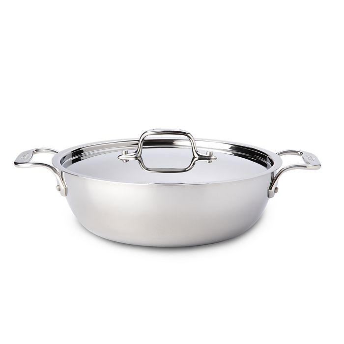 All-Clad Stainless Steel 3 Qt. Covered Saucepan - Macy's