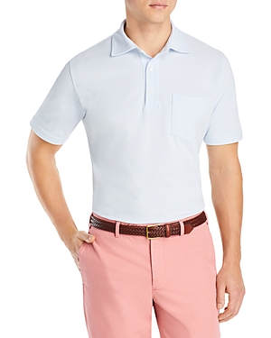 Sid Mashburn Pique Regular Fit Polo Shirt In Pale Blue