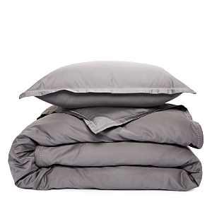 Sky 500tc Sateen Wrinkle Resistant Duvet Cover Set, Full/queen In Ash Grey