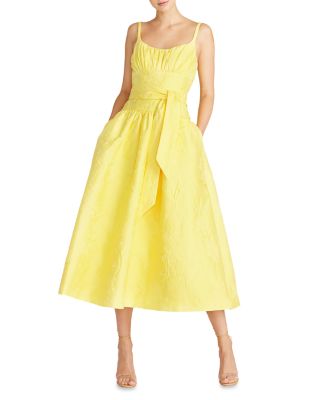 long yellow dresses for women