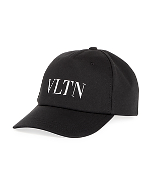 Shop Valentino Logo Baseball Cap In Black/whit