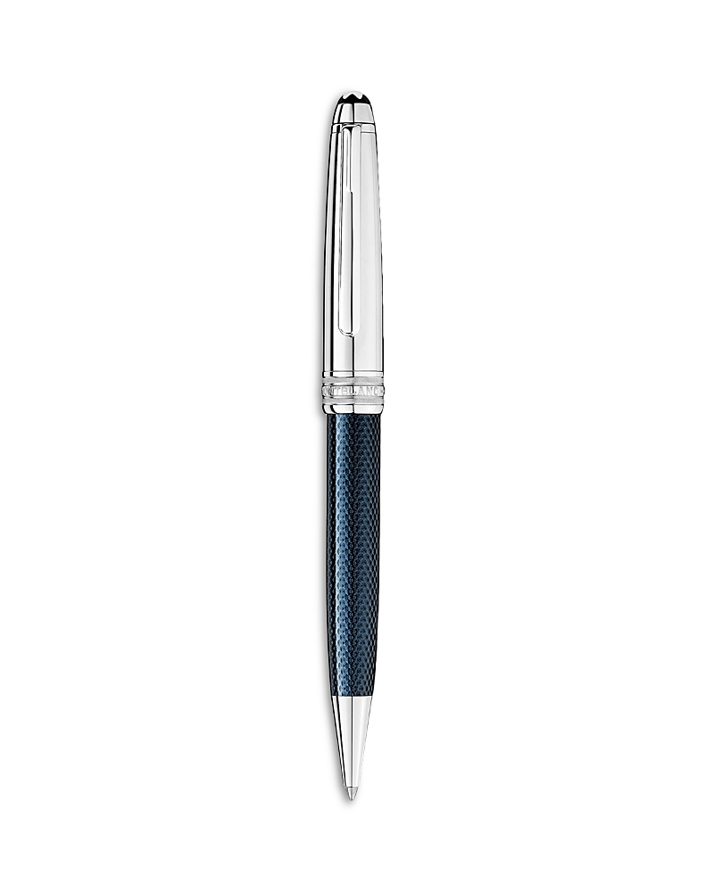 MONTBLANC MEISTERSTUCK SOLITAIRE DOUE BLUE HOUR CLASSIQUE PLATINUM COATED BALLPOINT PEN