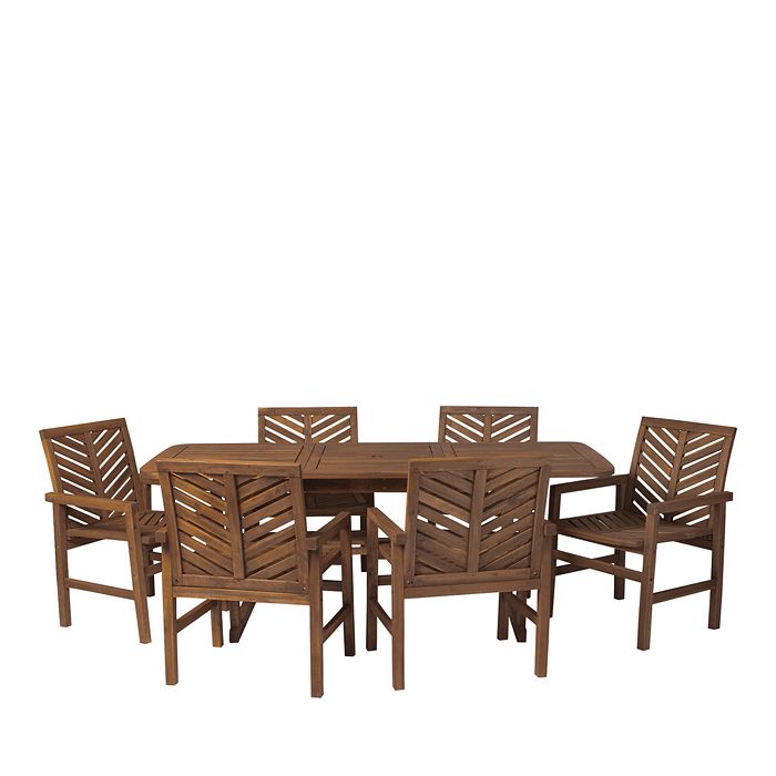 Walker edison extendable outdoor dining table deals