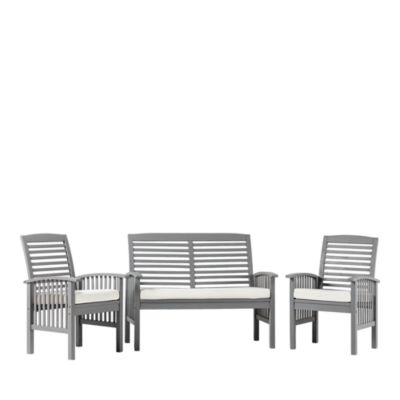 Walker Edison Acacia Three Piece Patio Set