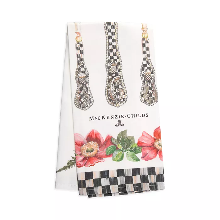Knife, Fork & Spoon Printed Dish Towel