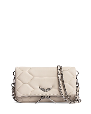 Zadig & Voltaire Rock Flash Quilted Leather Clutch