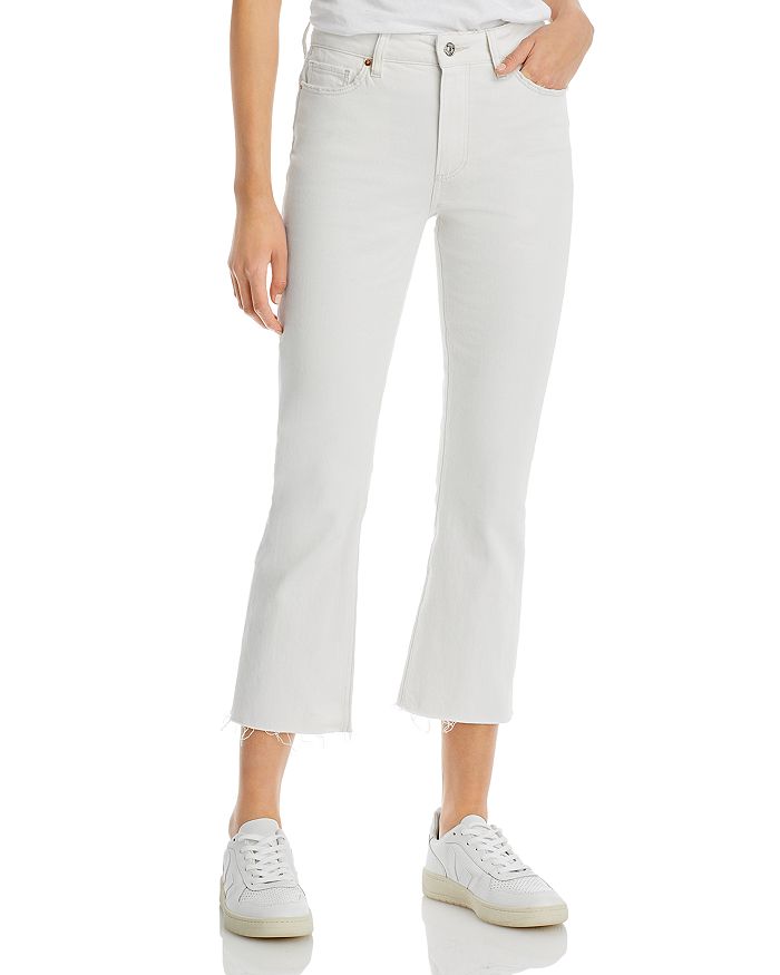 PAIGE COLETTE HIGH RISE CROPPED FLARE JEANS