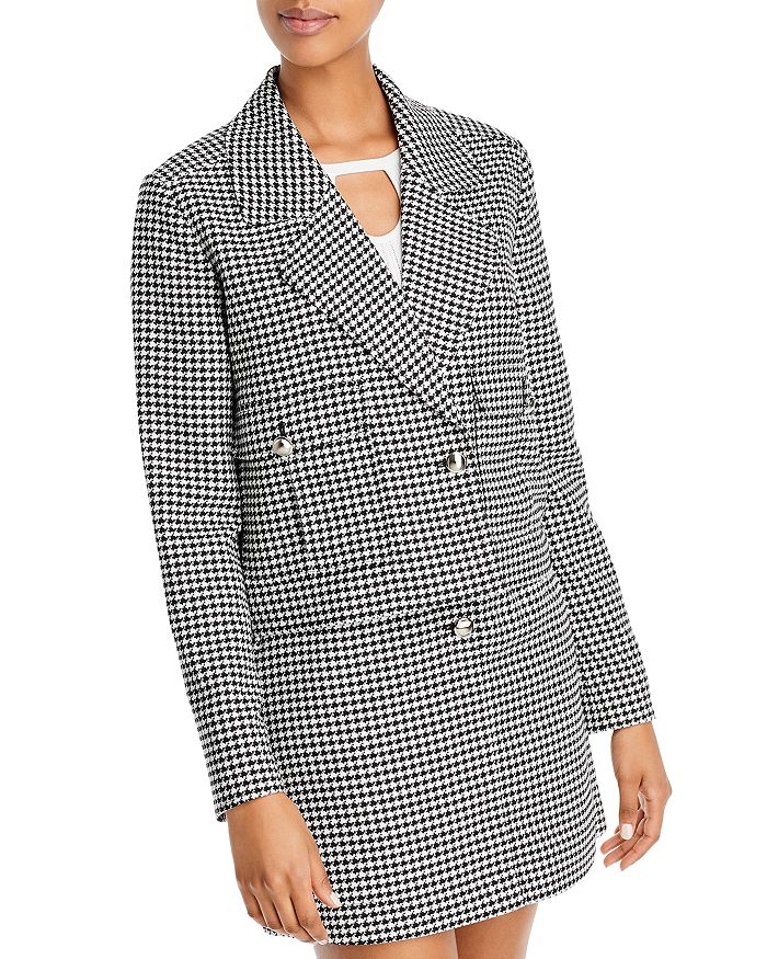 Tahari houndstooth jacket store
