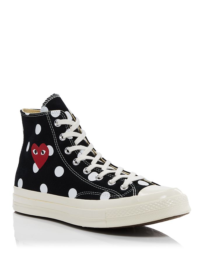 Comme Des Garcons PLAY x Converse Unisex Chuck Taylor High Top Sneakers |  Bloomingdale's