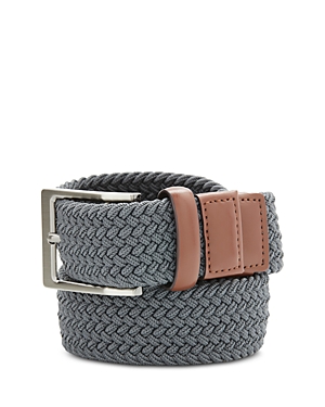 The Men's Store At Bloomingdale's Woven Stretch Belt - 100% Exclusive In Gray