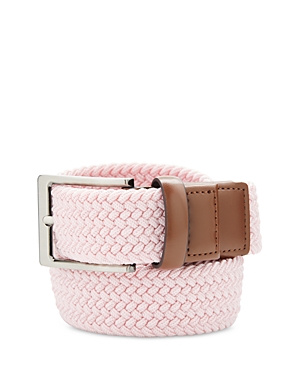 The Men's Store At Bloomingdale's Woven Stretch Belt - 100% Exclusive In Pink