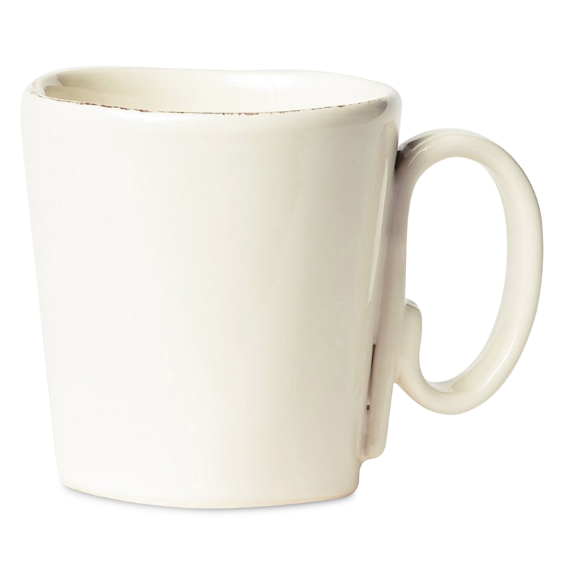 Vietri Lastra Ceramic Mug In Linen