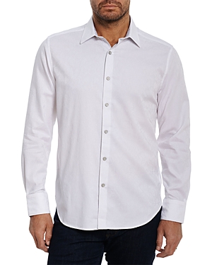 Shop Robert Graham Highland Long Sleeve Woven Shirt In White