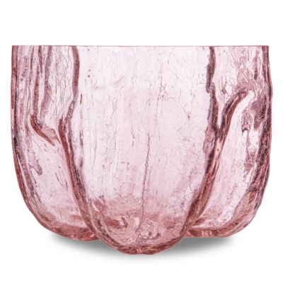 Crackle Low Vase