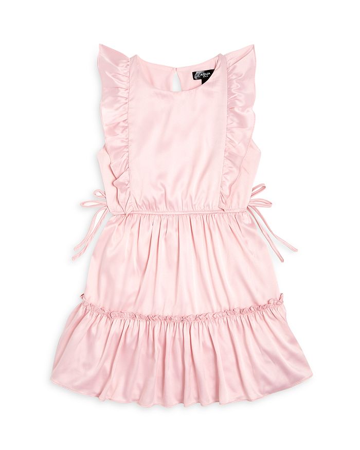 100% Exclusive Girls Satin Flutter Sleeve Dress Big Kid Bloomingdales Girls Clothing Dresses Evening dresses 