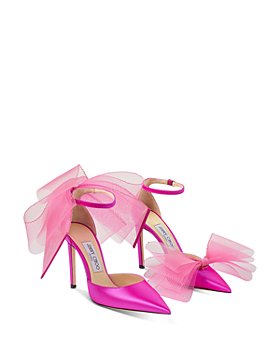 Jimmy Choo - Women's Averly Bow Ankle Strap Pumps