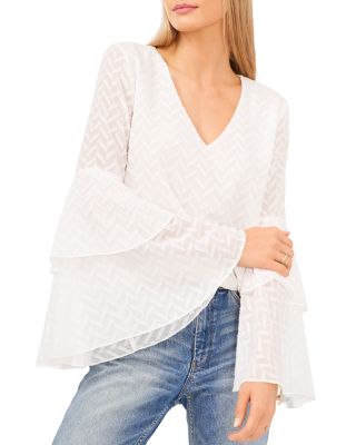 vince camuto bell sleeve blouse
